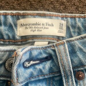 A & F jeans size 24 cuffed bottoms